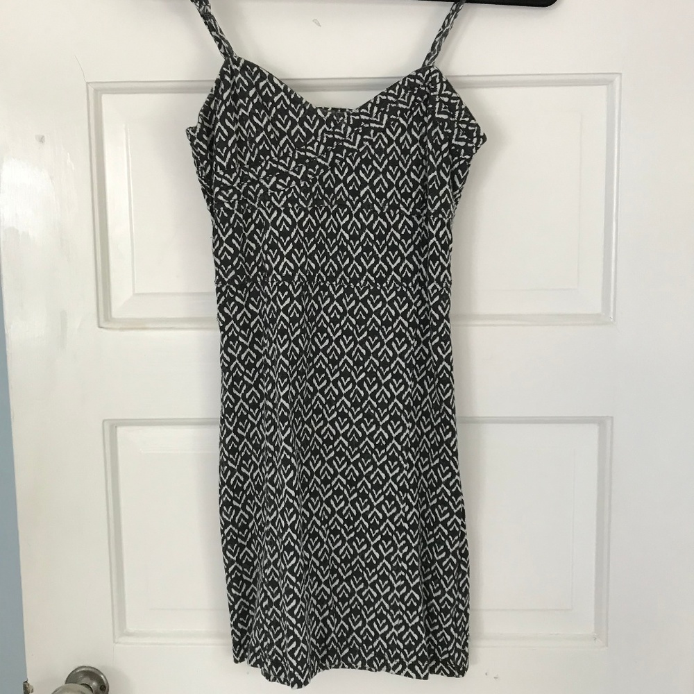 Free People Black and White Bodycon Mini Dress